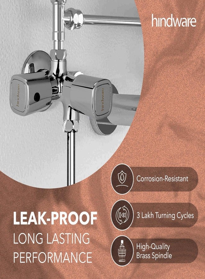 Hindware F740006CP Dove 2 Way Angle Valve, Stop Cock, Brass with Chrome Finish - Image 3